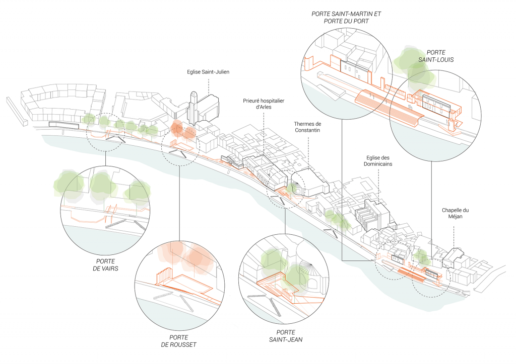 Projet de mise en valeur des remparts médiévaux Arles